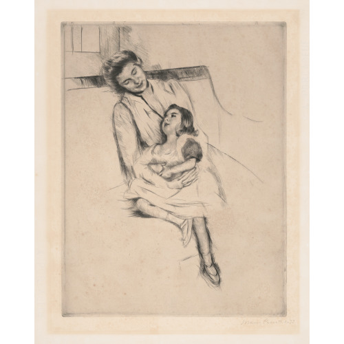 Jeannette And Her Mother Seated On A Sofa, 1901