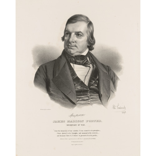 James Madison Porter, Secretary Of War, 1843