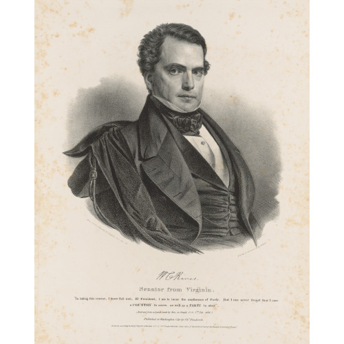 W.C. Rives, Senator From Virginia, 1839