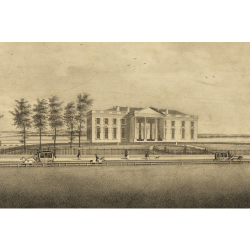 View of President's House. Washington, D.C., circa 1830-1840