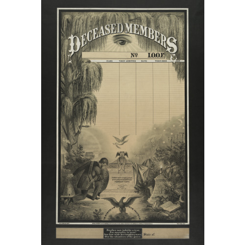 Deceased Members, Independent Order of Odd Fellows, 1874