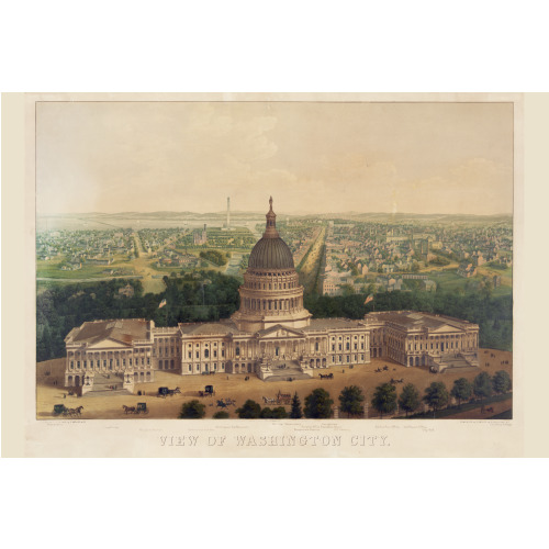View Of Washington City, 1859