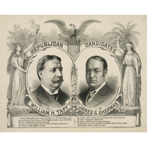 Republican Candidates Taft and Sherman