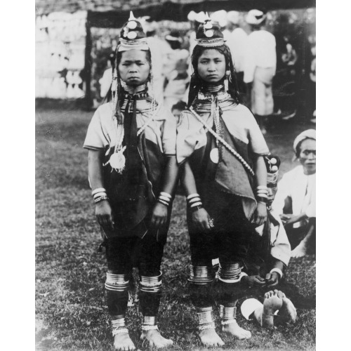 Padaung Girls From The South Shan States, circa 1887