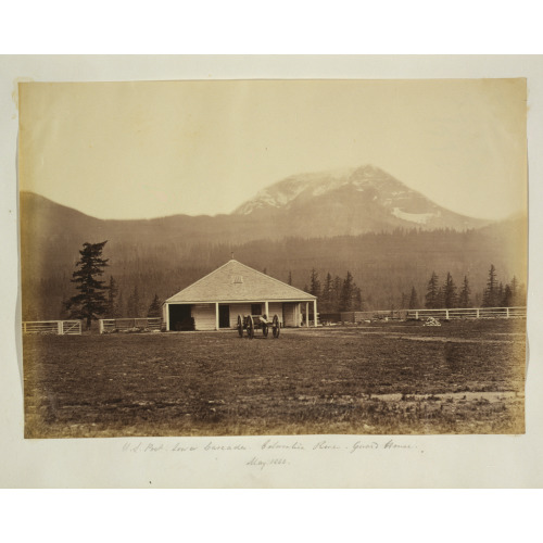 U.S. Post, Lower Cascades, Columbia River - Guard House, May 1860