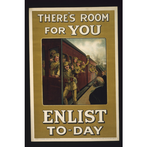 There's Room For You. Enlist To-Day, 1915