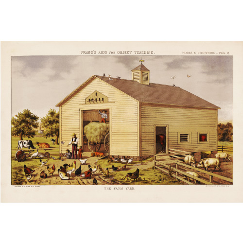 Prang's Aids For Object Teaching. The Farm Yard, 1874
