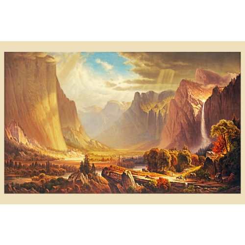 Yosemite Valley. After Painting By Thomas Hill
