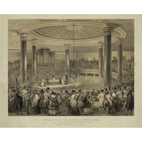 Distribution Of The American Art Union Prizes, At The Tabernacle, Broadway, New York, 24th Dec. 1847