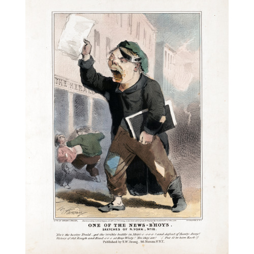 One Of The News-B'hoys, 1847