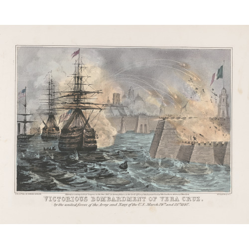 Victorious Bombardment Of Vera Cruz, 1847