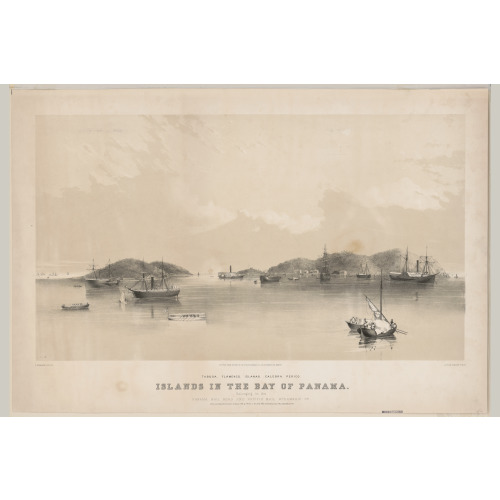 Islands In The Bay Of Panama. Belonging To The Panama Railroad And Pacific Mail Steamship Co...