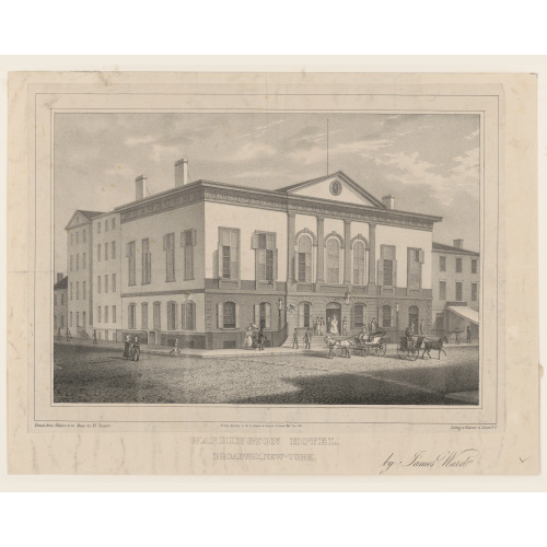 Washington Hotel. Broadway, New York, 1833