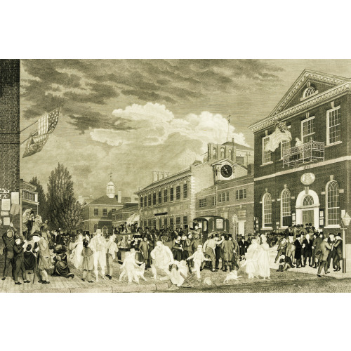 Election Day At State House, Baltimore, Maryland, 1815