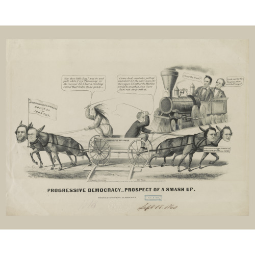 Progressive Democracy--Prospect Of A Smash Up, 1860