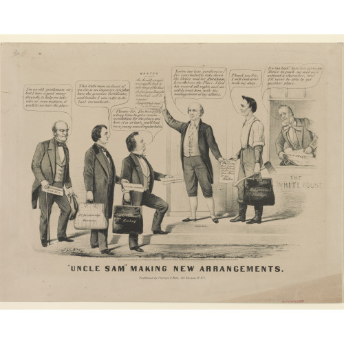 Uncle Sam Making New Arrangements, 1860