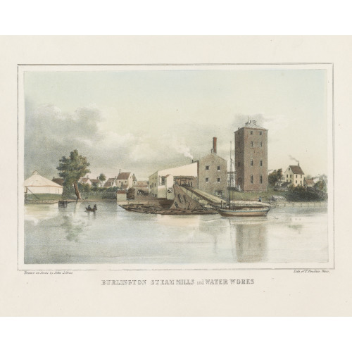 Burlington Steam Mills And Water Works, Burlington, New Jersey, 1847