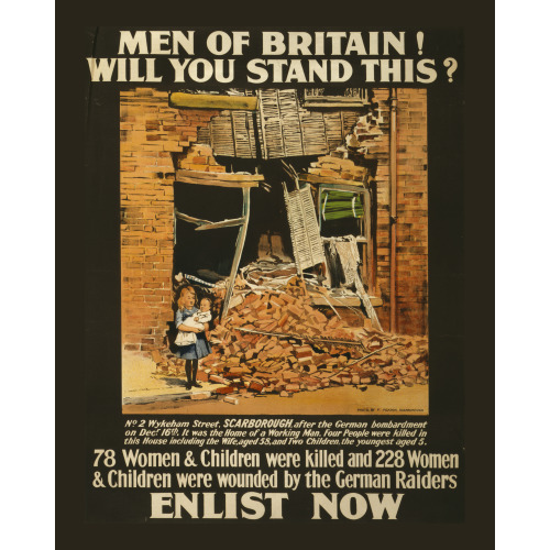 Men Of Britain--Will You Stand This--Enlist Now