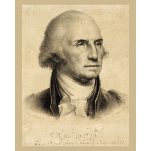 Washington. From The Original Portrait Painted By Rembrandt Peale, circa 1827