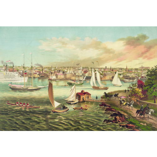 Newport Beach, Rhode Island, 1876