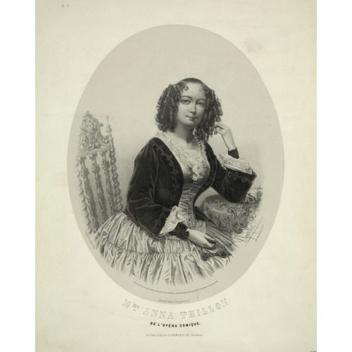 Mme. Anna Thillon, De L'opera Comique, 1852