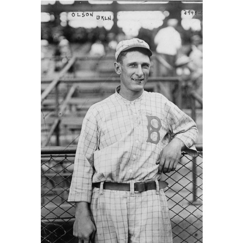 Ivan Massie Olson, Brooklyn Baseball Player, Half-Length Portrait, Standing, Facing Front...