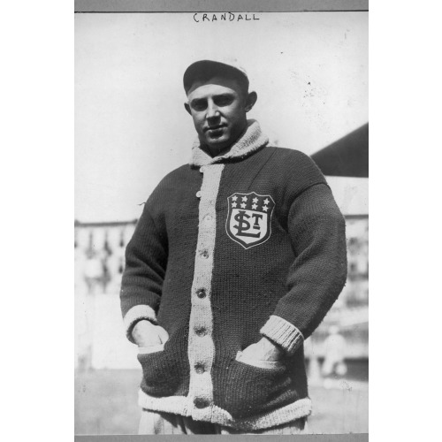 James Otis Doc Crandall, St. Louis Terriers (Federal League) Baseball Player, Half-Length...