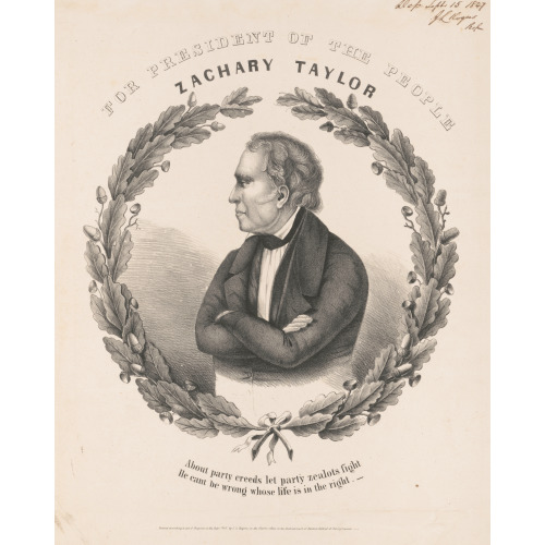 For President Of The People, Zachary Taylor, 1846