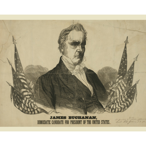 James Buchanan, Democratic Candidate For President Of The United States, 1856