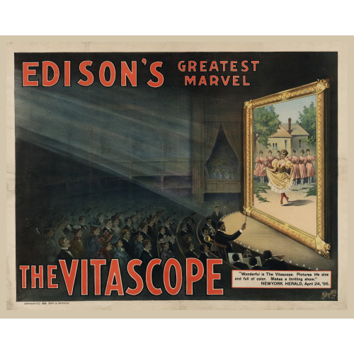 Edison's Greatest Marvel--The Vitascope, 1896