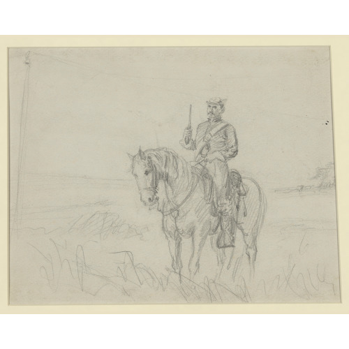 Soldier On Horse, circa 1860