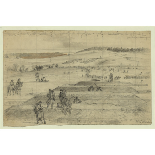 Rebel Earthworks Commanding The Passage At Germanna Ford, Abandoned On The Approach Of Meade's...