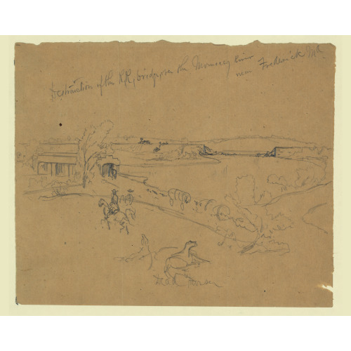 Destruction Of The R.R. Bridge, Over The Monocacy River Near Frederick, Md., 1864