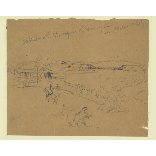 Destruction Of The R.R. Bridge, Over The Monocacy River Near Frederick, Md., 1864
