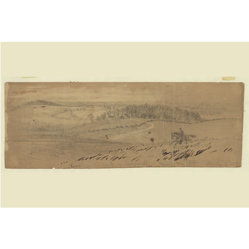 Rebel Line In Front Of Sedgwick--Mine Run 1863