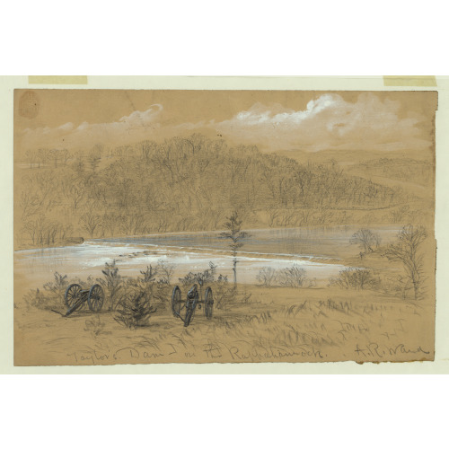 Taylor's Dam On The Rappahannock, circa 1860