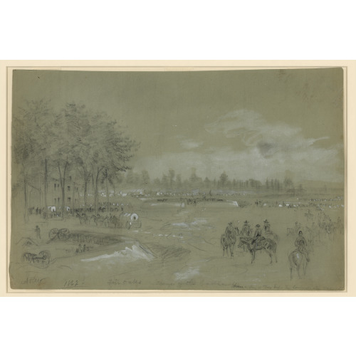 Fair Oaks, Scene Of The Battle (Drawn A Day Or Two Before The Confederate Assault), 1862