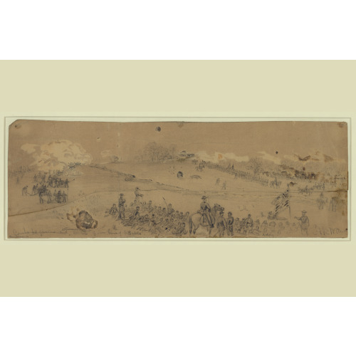 Couchs Hd.quarters And Afterwards Center Of Our Line Of Battle, 1863