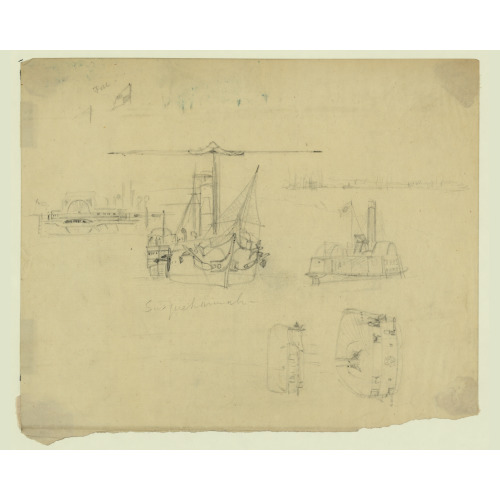 Five Views Of The Susquehannah And The Ceres, circa 1860