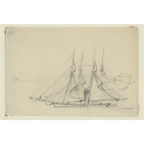 Two Sailing Ships, circa 1860