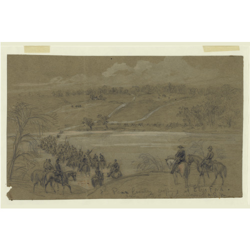 8th Penn Cavalry, Crossing At Ely's Ford, Before Battle Of Chancellorsville, 1863