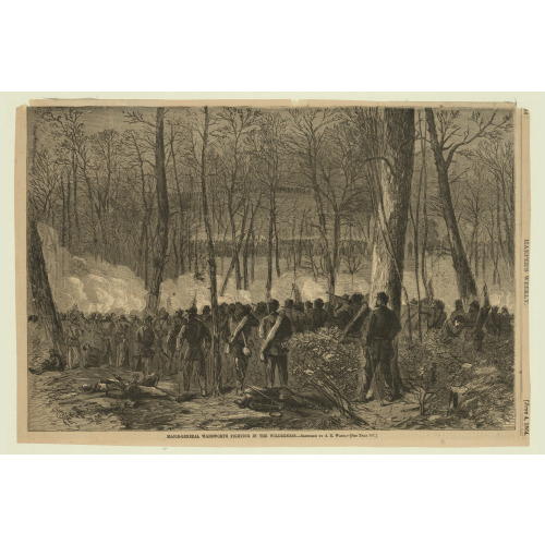 Major-General Wadsworth Fighting In The Wilderness, 1864