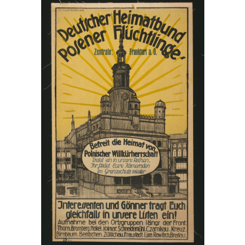 Deutscher Heimatbund Posener Fluchtlinge, 1919