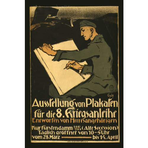 Ausstellung Von Plakaten Fur Die 8. Kriegsanleihe, 1918