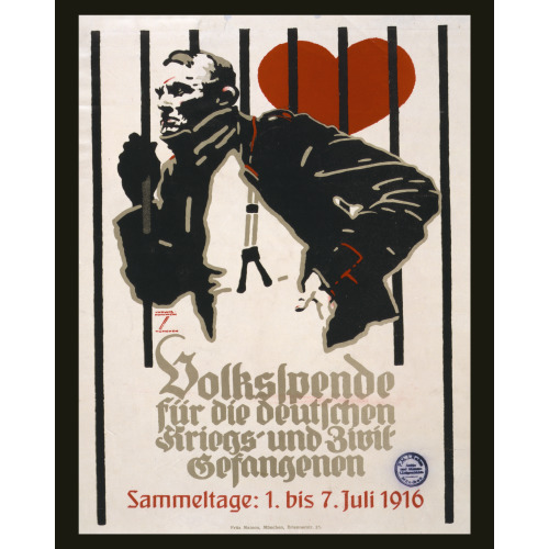 Volkspende Fur Die Deutschen Kriegs-Und Zivil-Gefangenen, 1916