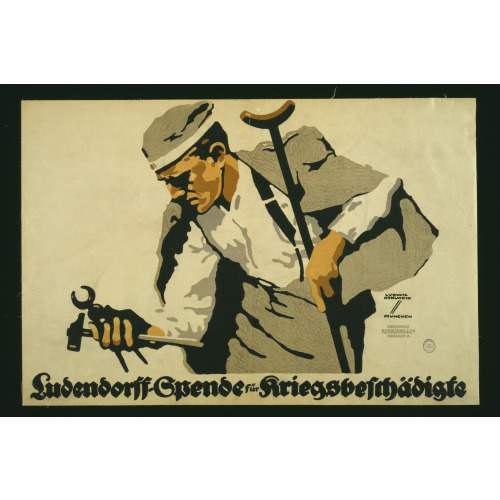 Ludendorff-Spende Fur Kriegsbeschadigte, circa 1914