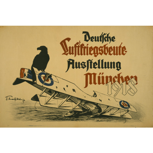 Deutsche Luftskriegsbeute Ausstellung Munchen 1918