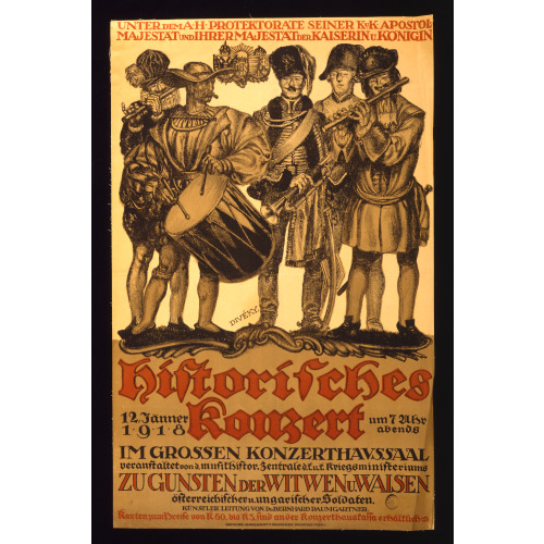 Historisches Konzert Zu Gunsten Der Witwen U. Waisen, 1918