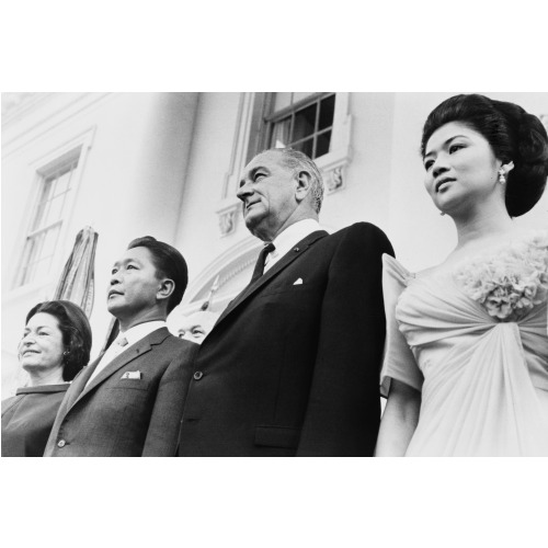 President And Mrs. Lyndon Johnson And President And Mrs. Ferdinand Marcos At The White House, 1966