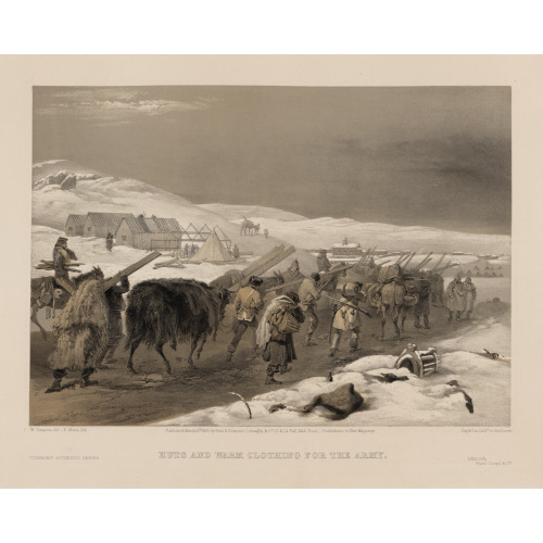 Huts And Warm Clothing For The Army, 1855